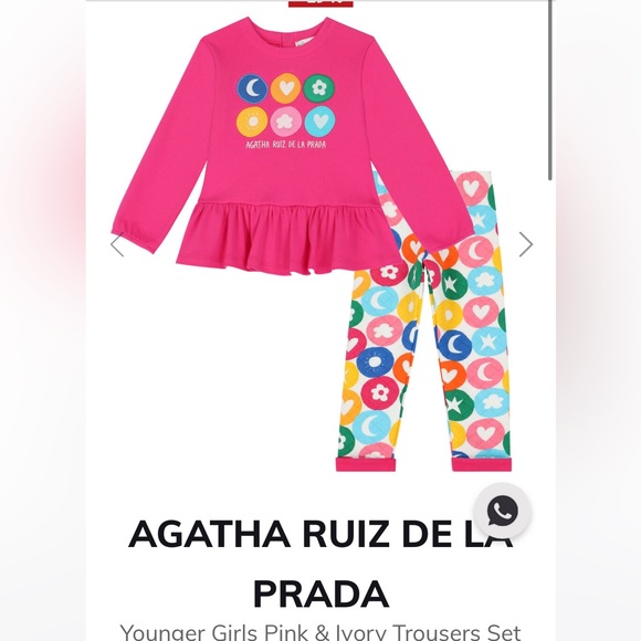 AGATHA RUIZ DE LA PRADA
Younger Girls Pink & Ivory Trousers Set - 12mo - Picture 2 of 13